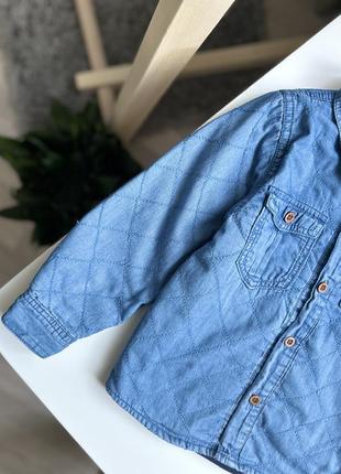 Джинсовая рубашка,джинсовый куртка2 фото