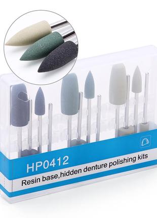 Полировальная система для пластиночных протезов, 12шт azdent.