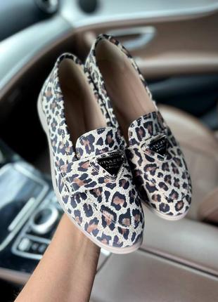 Лоферы леопардовые