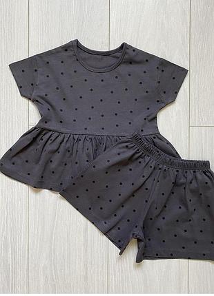 Костюм летний на девочку george, шорты футболка джордж 1/1,5, 4/5
