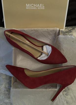 Michael kors claire pump suede оригинал лодочки лодочки туфли