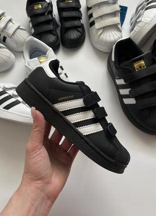 Дитячі кросівки adidas superstar black