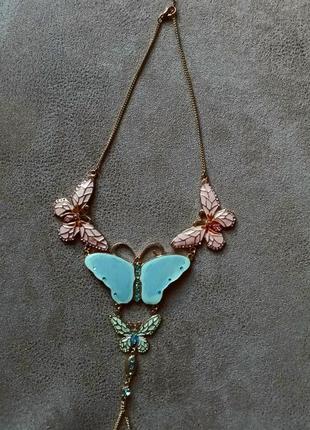 Кольє "метелики "
