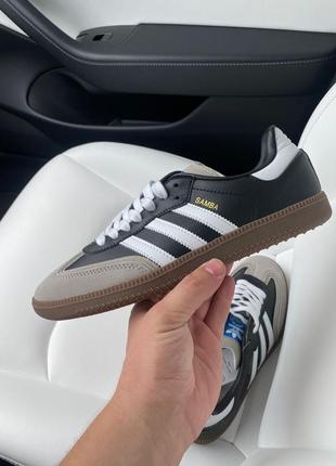 Adidas samba triple layer black2 фото