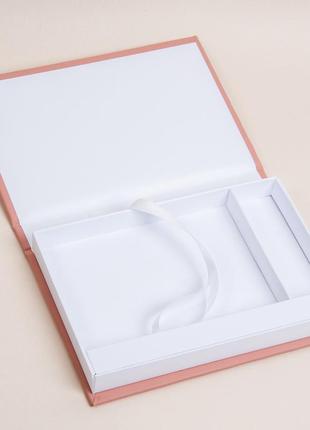 Коробка для фото 10х15 и флешки пудровая