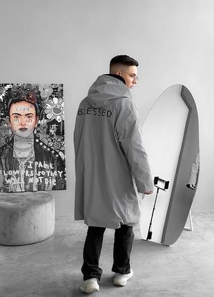 Дощовик чоловічий, довга куртка, парка на осінь