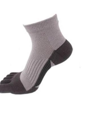 Носки с пальцами мужские veridical 40-44 серые