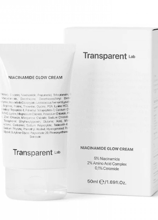 Крем-гель для обличчя transparent lab niacinamide glow cream 50 мл