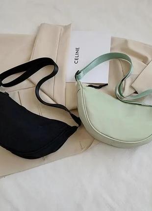 Нейлонова сумка через плече hobo sling crescent bag модна