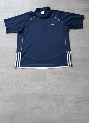 Оригинальная мужская футболка поло тенниска adidas climacool размер l
