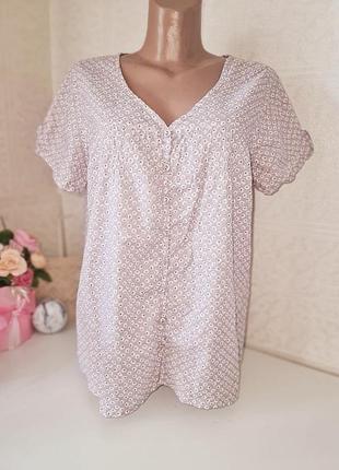 Блуза летняя, хлопок, xxl