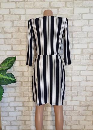 Фирменное h&m стильное мини платье с длинными рукавами в полоску, размер хс-с2 фото