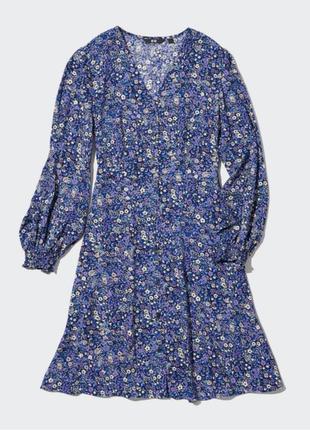 Uniqlo мини платье с длинными рукавами