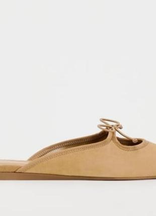 Замшевi сабо zara