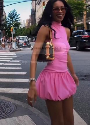 В наявності сукня zara балон спідниця, біла та рожева3 фото