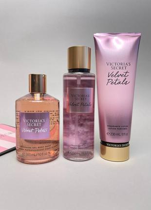 Набор victoria’s secret мист для тела + лосьон + гель для душа