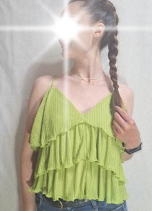 Топ літній zara на бретельках, з біркою новий