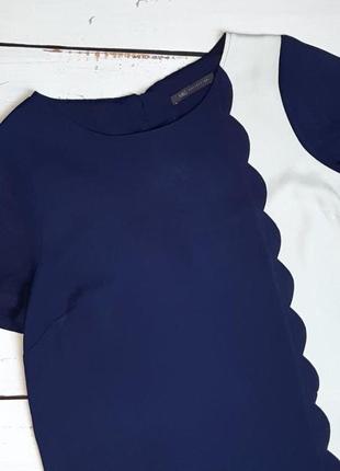 1+1=3 темно-синяя фирменная блуза marks &amp; spencer, размер 46 - 482 фото