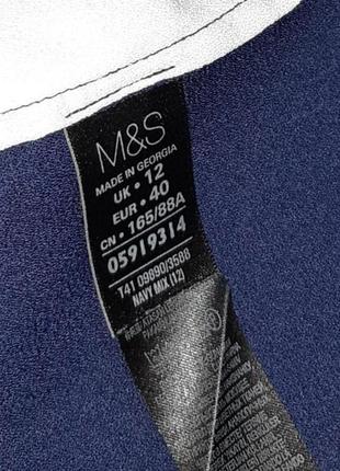 1+1=3 темно-синя фірмова блуза marks&spencer, розмір 46 - 487 фото