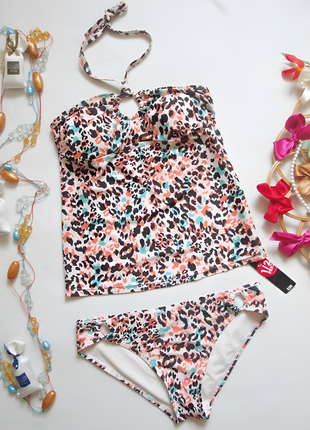 Суперовый купальник танкини в леопардовый принт tu🌺🌴🌺