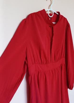 Червона святкова коротка сукня, красное нарядное платье, платьице, сукня батал 54-56 р.4 фото