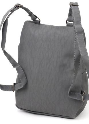 Рюкзак женский из нейлона vintage 18714 серый2 фото