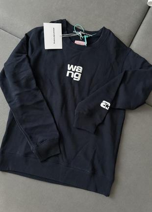 Свитшот темно-синий alexander wang