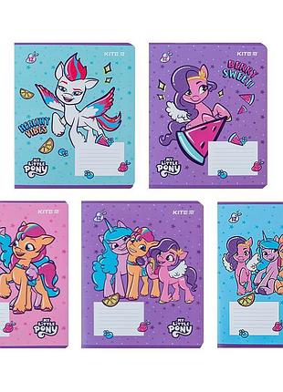 Набір шкільних зошитів 12 аркушів, клітинка, kite my little pony (25 штук) lp24-232