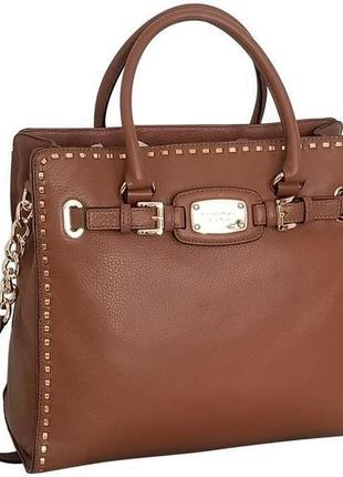 Шкіряна сумка-тоут michael kors hamilton , оригінал
