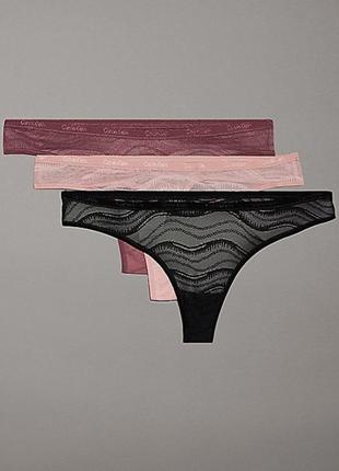 Кружевные стринги calvin klein