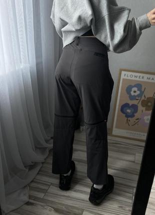 Трекинговые брюки женские трансформеры темные Мамут Mammut women woman4 фото
