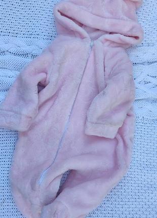 Человечек на младенец махра теплый