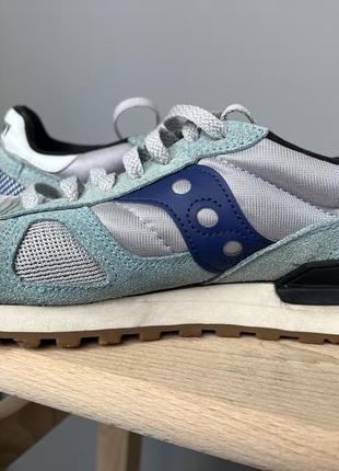 Кроссовки saucony jazz голубые7 фото