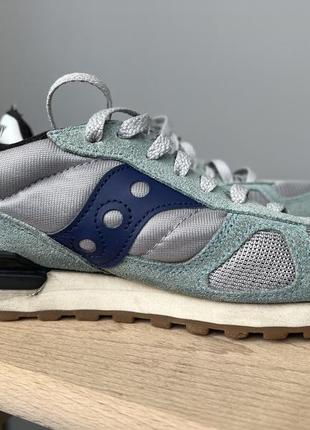 Кроссовки saucony jazz голубые9 фото