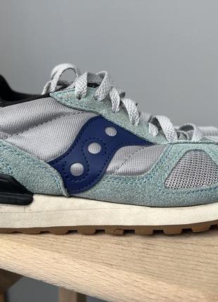 Кроссовки saucony jazz голубые8 фото