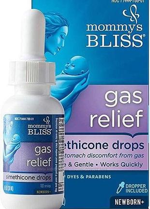 Mommy s bliss baby gas relief капли симетикона от рождения, от колик и газообразования 30 мл