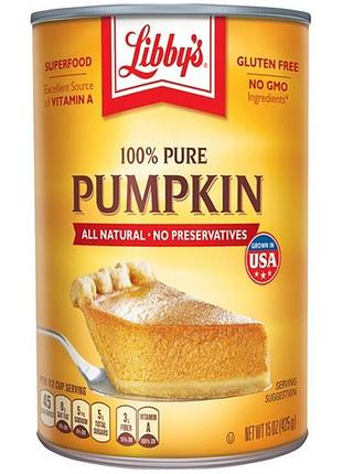 Тыквенное пюре libby's pumpkin pure 425g