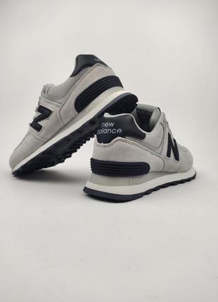 Кроссовки new balance 574 gray navy7 фото