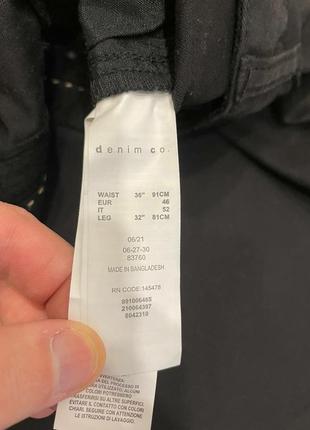 Акція 🎁 стильні брюки чиноси denim co чорного кольору zara h&m7 фото