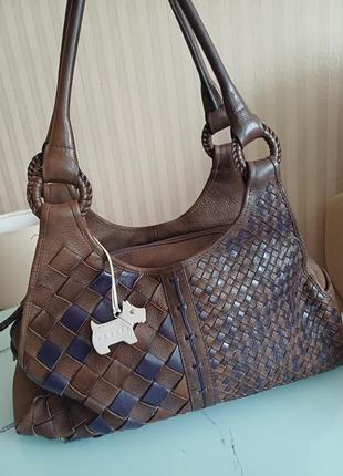 Сумка radley, оригинал, натуральная кожа, много отдохнувший, станн отличный, незначительные потертости в углах