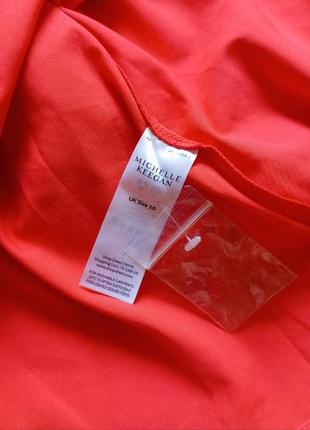 Невероятное качественное стильное кружевное красное платье на подкладке michael keegan