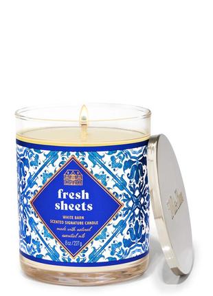 Ароматична свічка bath and body works fresh sheets