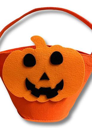 Сумка creepy town halloween loot bucket pumpkin