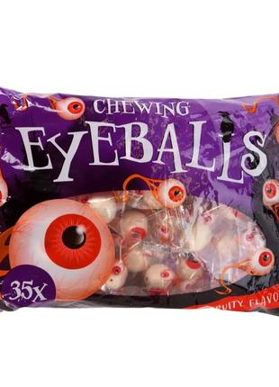 Жувальні очі halloween becky's chewing eyeballs fruit 35s 280g