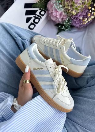 Adidas spezial beige/blue женские кроссовки адедас спешл