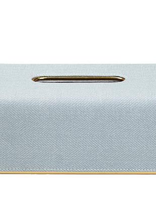 Салфетница на стол прямоугольная 21 х 13.5 х 9 см подставка для салфеток мятный ep