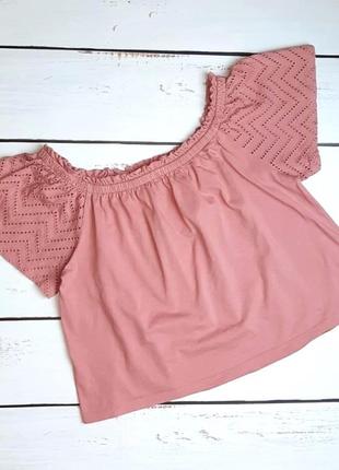 1+1=3 пудрово-розовая блуза primark, размер 46 - 482 фото