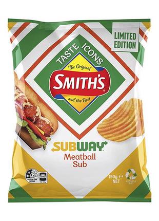 Чіпси smiths subway meatball sub chips 150g