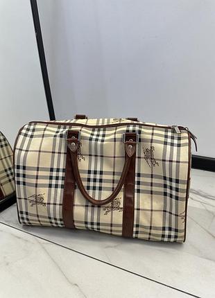 Дорожная сумка в стиле burberry