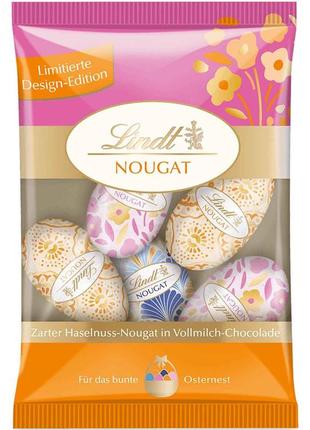 Шоколадні яйця lindt nougat flower eggs 90g